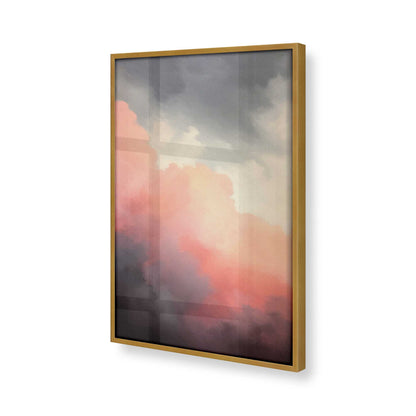 [Color:Polished Gold], Picture of art in a Polished Gold frame at an angle