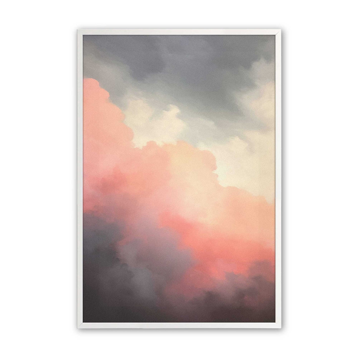 [Color:Opaque White], Picture of art in a Opaque White frame