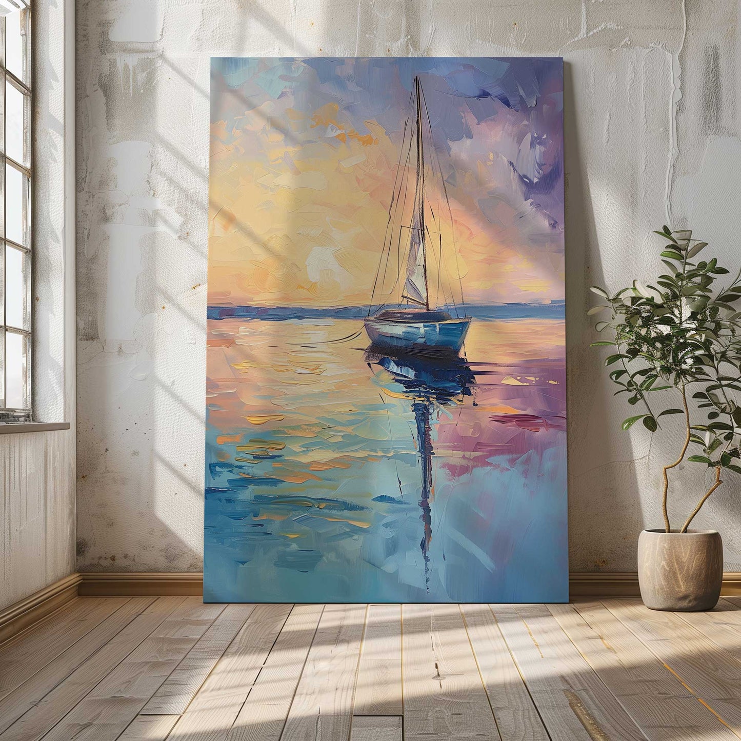 [Color:Stretched Canvas], Picture of art in a room