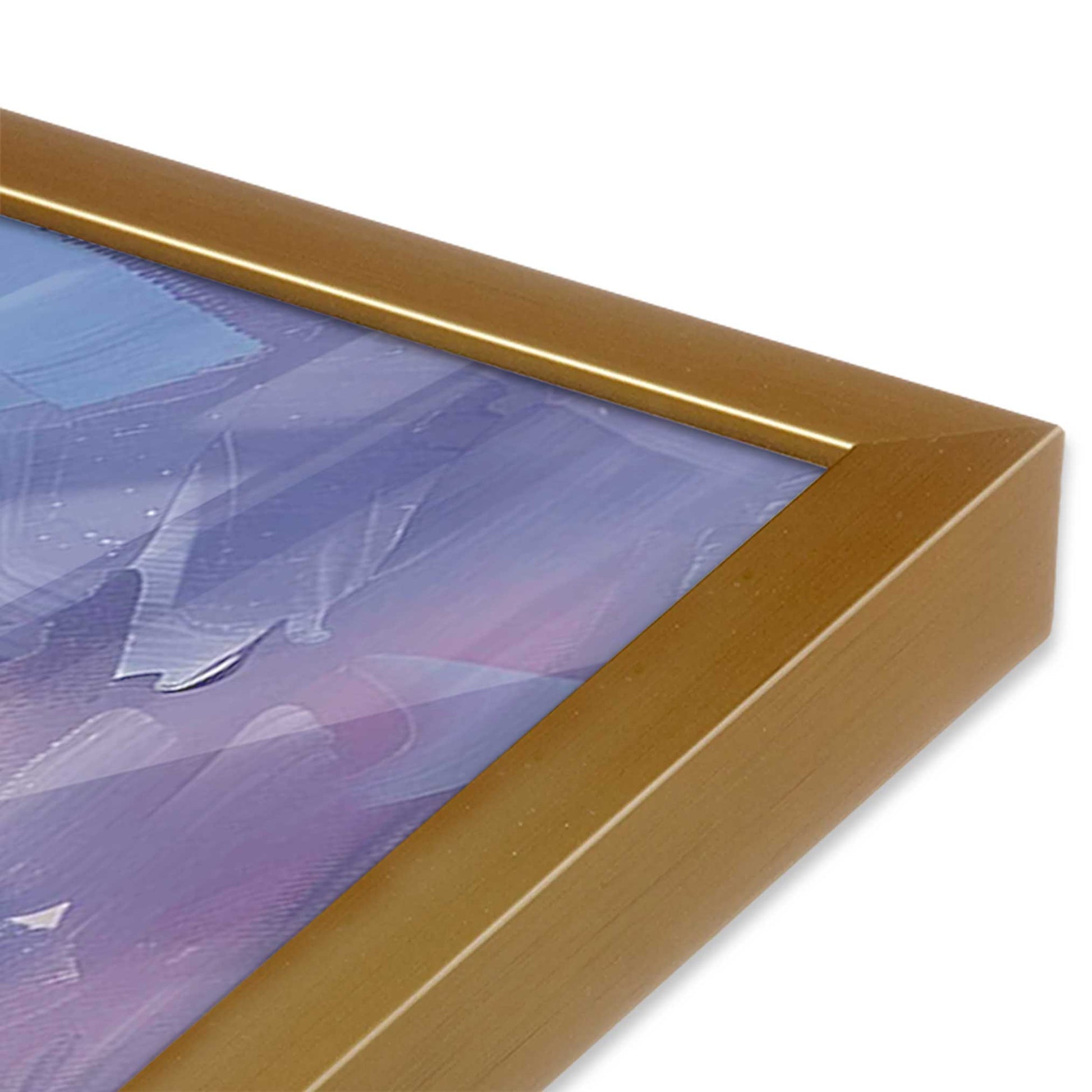 [Color:Polished Gold], Picture of art in a Polished Gold frame of the corner