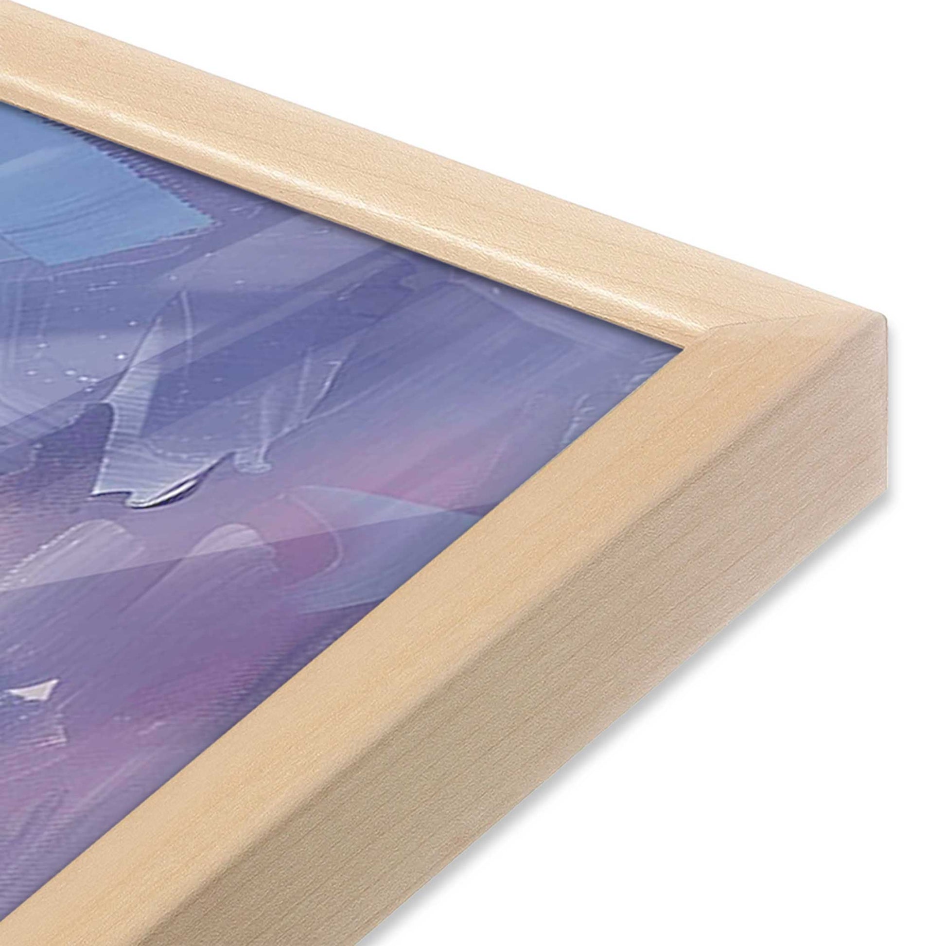 [Color:Raw Maple], Picture of art in a Raw Maple frame of the corner