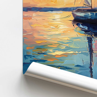 Sunset Sail v1 Promotional Rolled Print