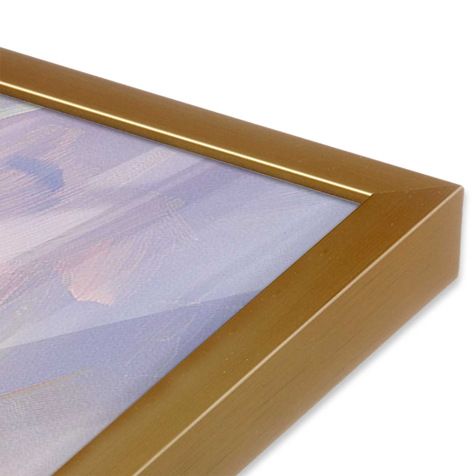 [Color:Polished Gold], Picture of art in a Polished Gold frame of the corner