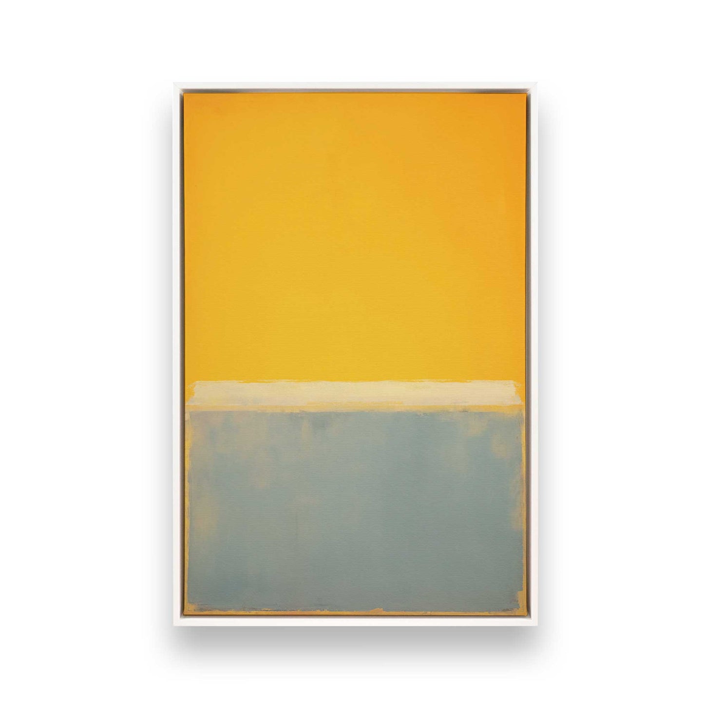 [Color:Opaque White], Picture of art in a White frame