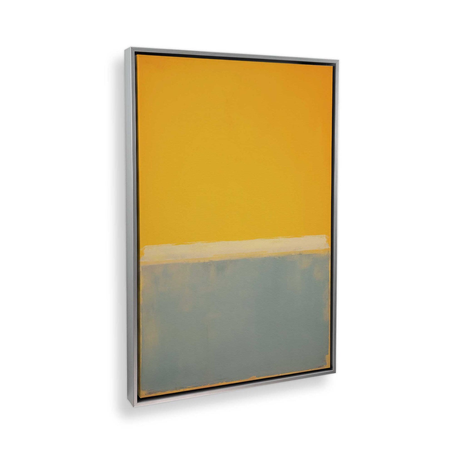 [Color:Polished Chrome], Picture of art in a Polished Chrome frame at an angle