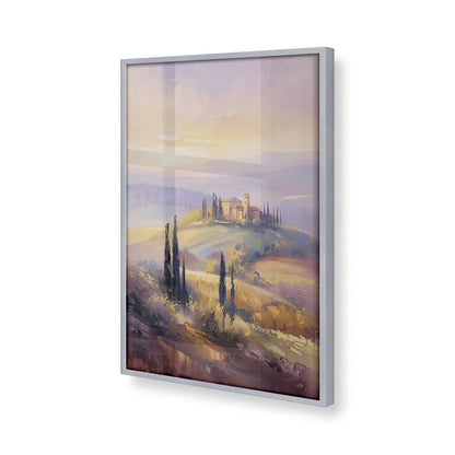 [Color:Polished Chrome], Picture of art in a Polished Chrome frame at an angle