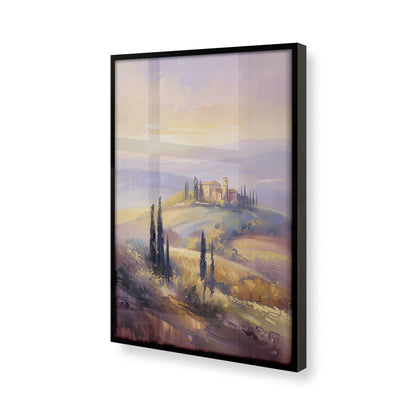 [Color:Satin Black], Picture of art in a Satin Black frame at an angle