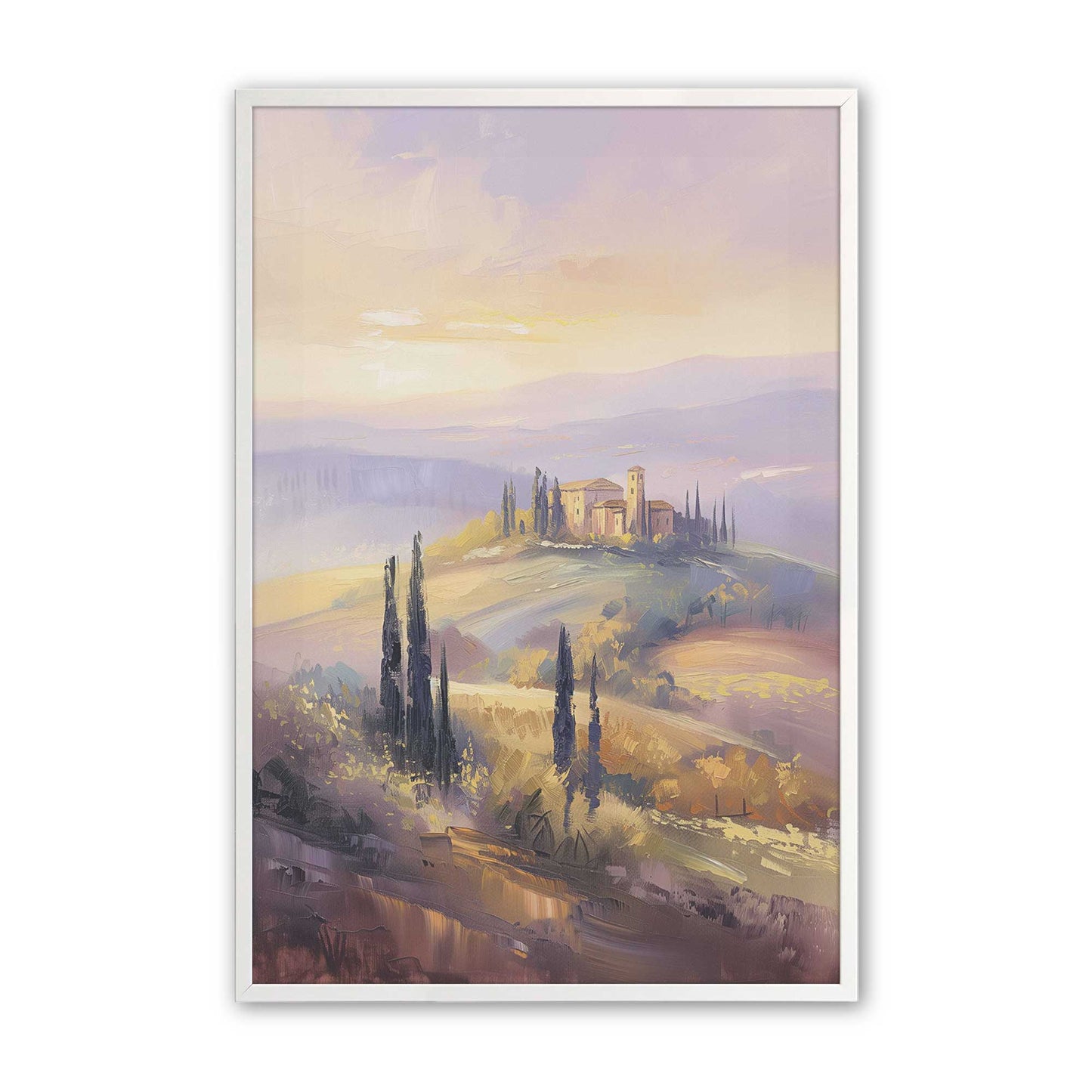 [Color:Opaque White], Picture of art in a Opaque White frame