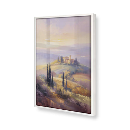 [Color:Opaque White], Picture of art in a Opaque White frame at an angle