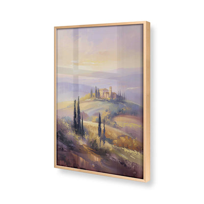 [Color:Raw Maple], Picture of art in a Raw Maple frame at an angle