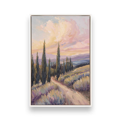 [Color:Opaque White], Picture of art in a White frame