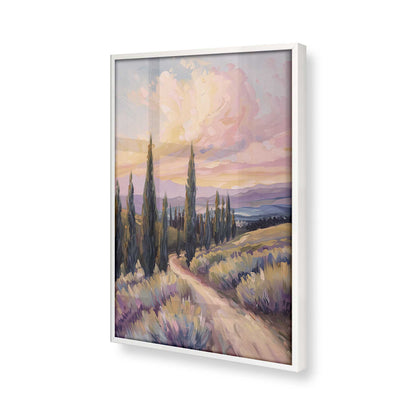 [Color:Opaque White], Picture of art in a Opaque White frame at an angle