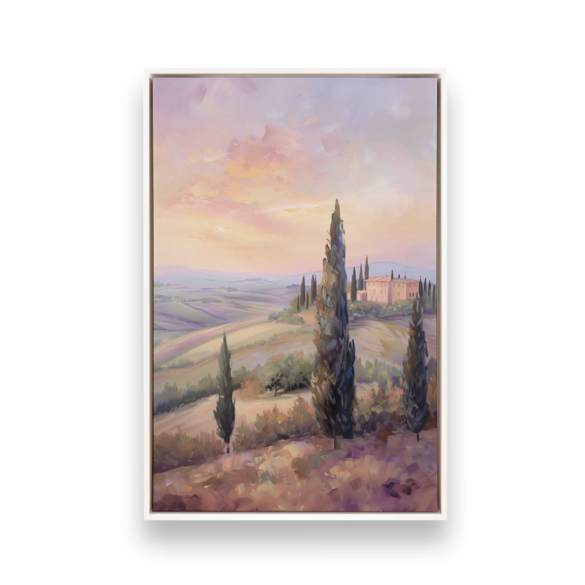 [Color:Opaque White], Picture of art in a White frame