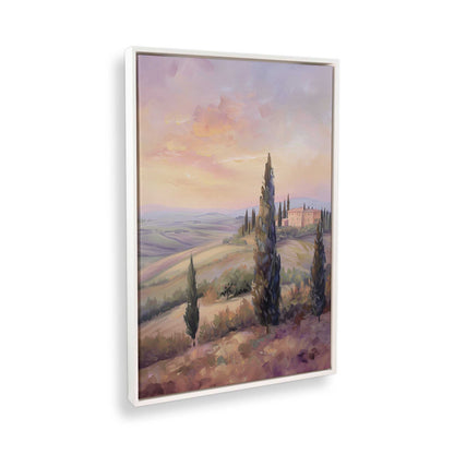 [Color:Opaque White], Picture of art in a White frame at an angle