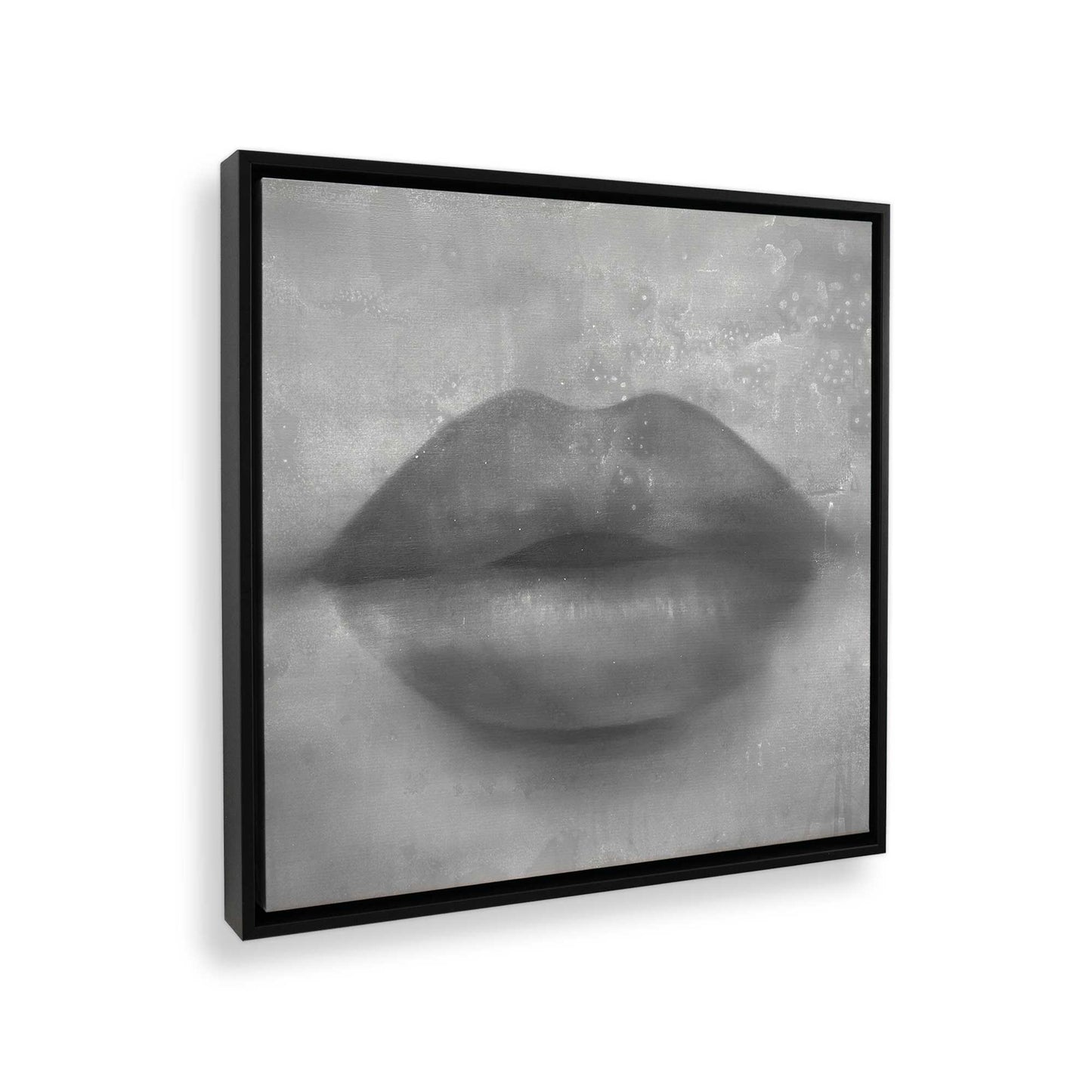 [Color:Satin Black], Picture of art in a Satin Black frame at an angle