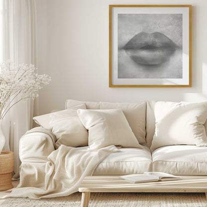 Whispered Kiss Black & White Print