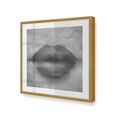 [Color:Polished Gold], Picture of art in a Polished Gold frame at an angle