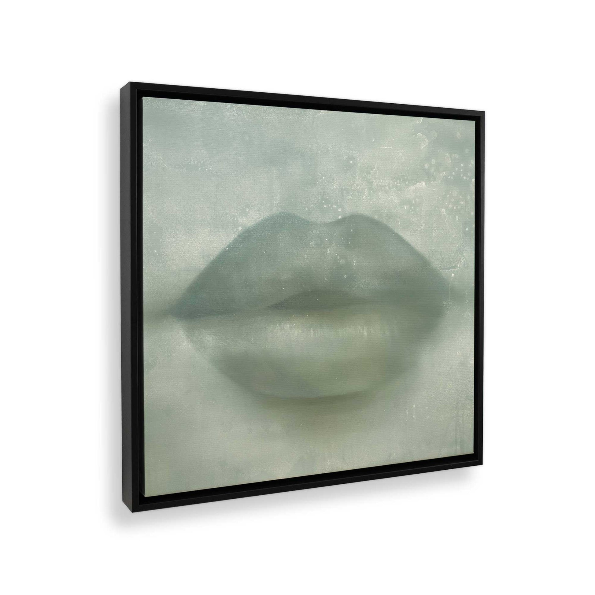 [Color:Satin Black], Picture of art in a Satin Black frame at an angle