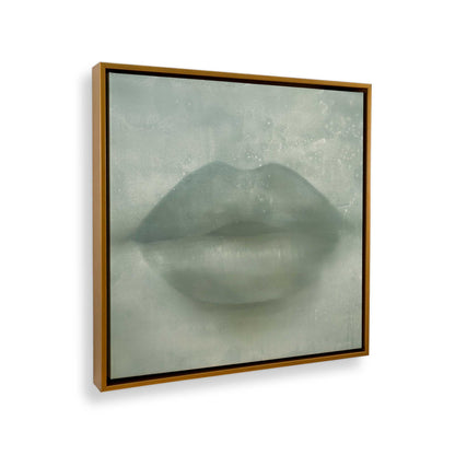 [Color:Polished Gold], Picture of art in a Polished Gold frame at an angle