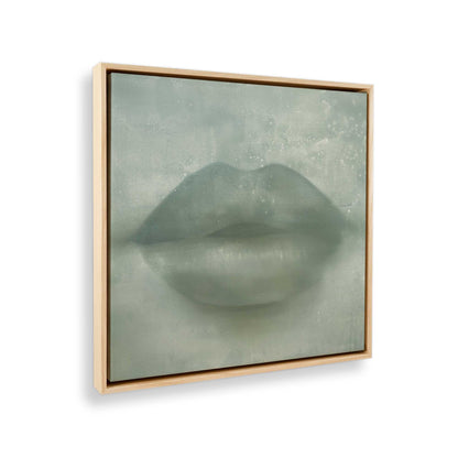 [Color:American Maple], Picture of art in a American Maple frame at an angle