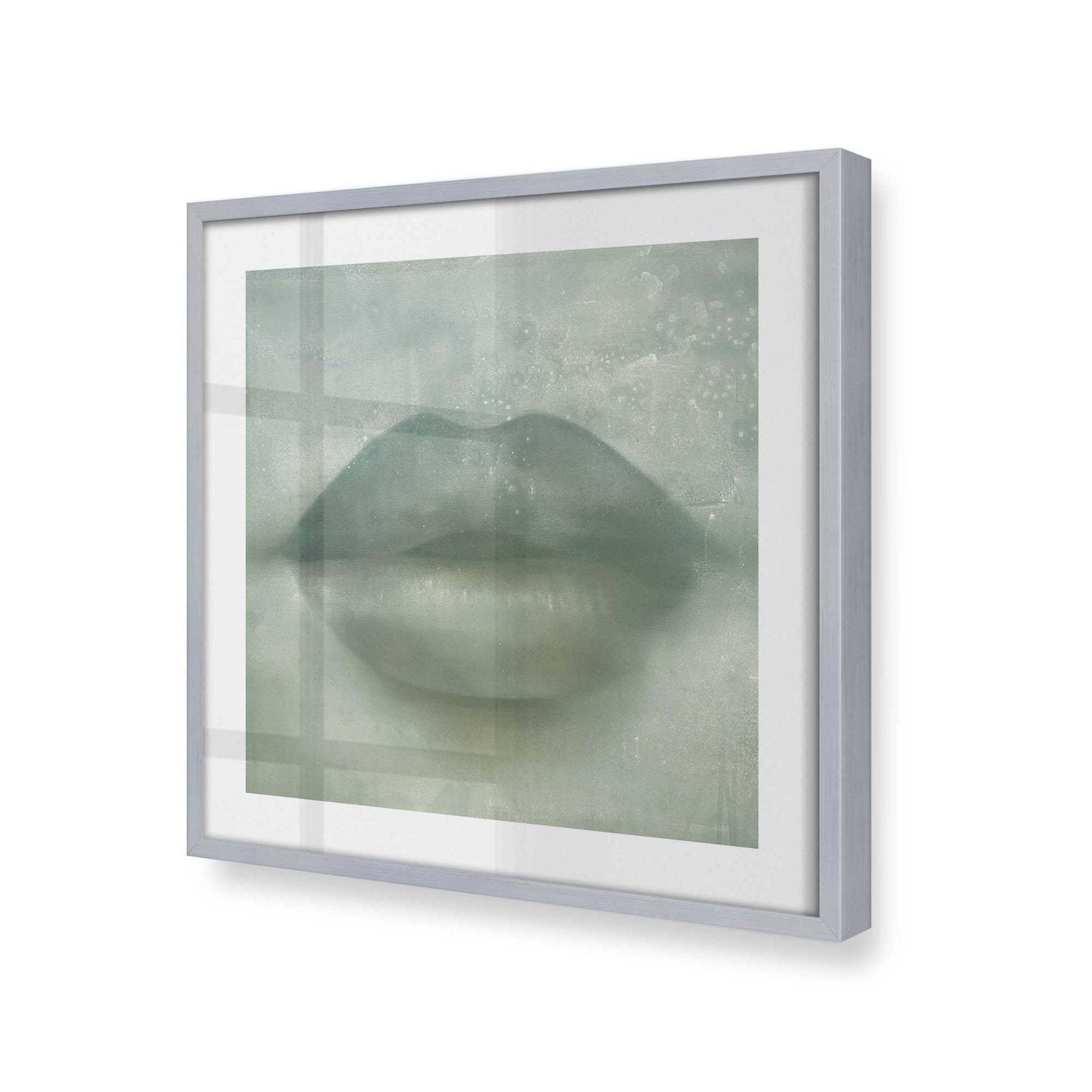 [Color:Polished Chrome], Picture of art in a Polished Chrome frame at an angle