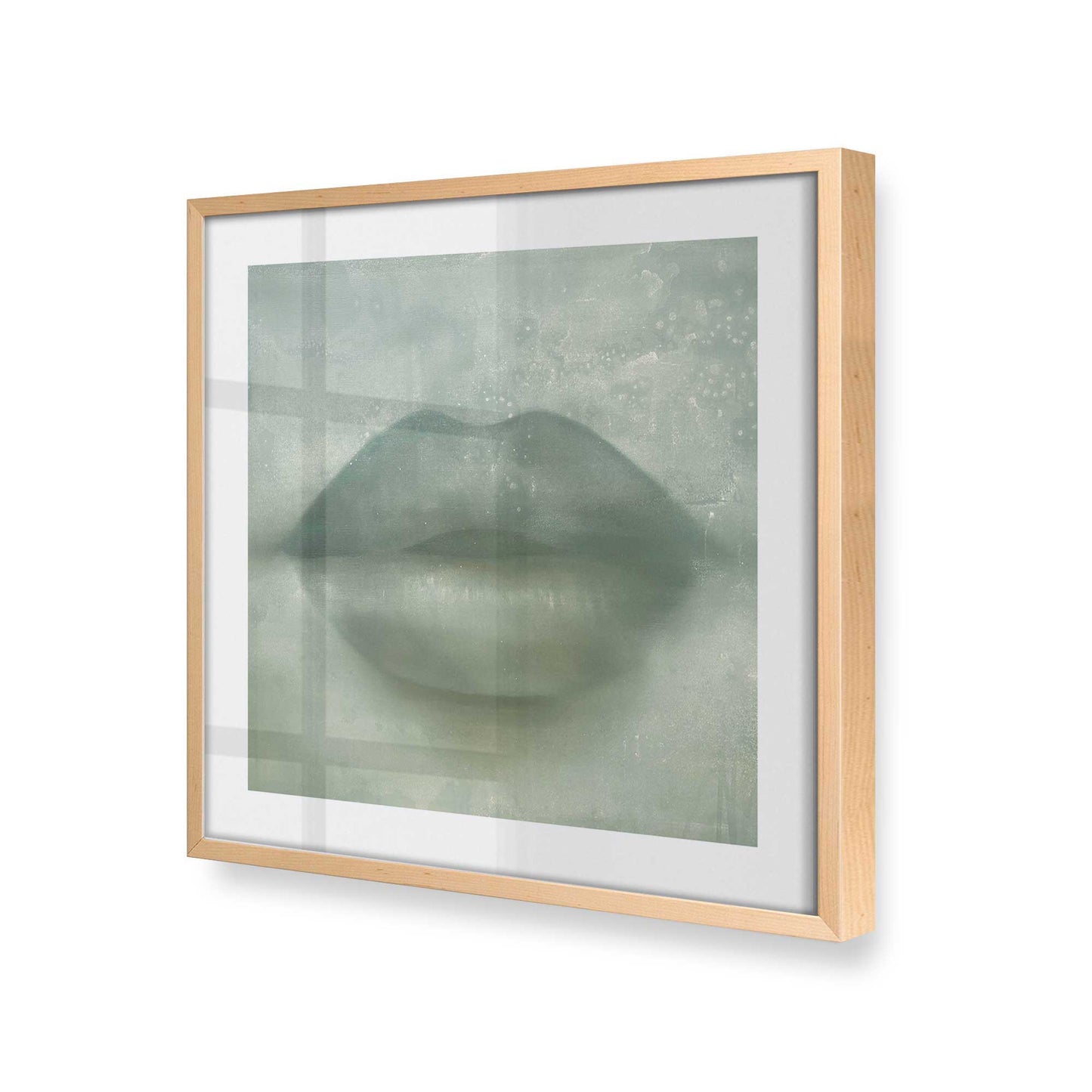 [Color:Raw Maple], Picture of art in a Raw Maple frame at an angle