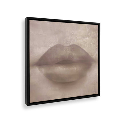 [Color:Satin Black], Picture of art in a Satin Black frame at an angle