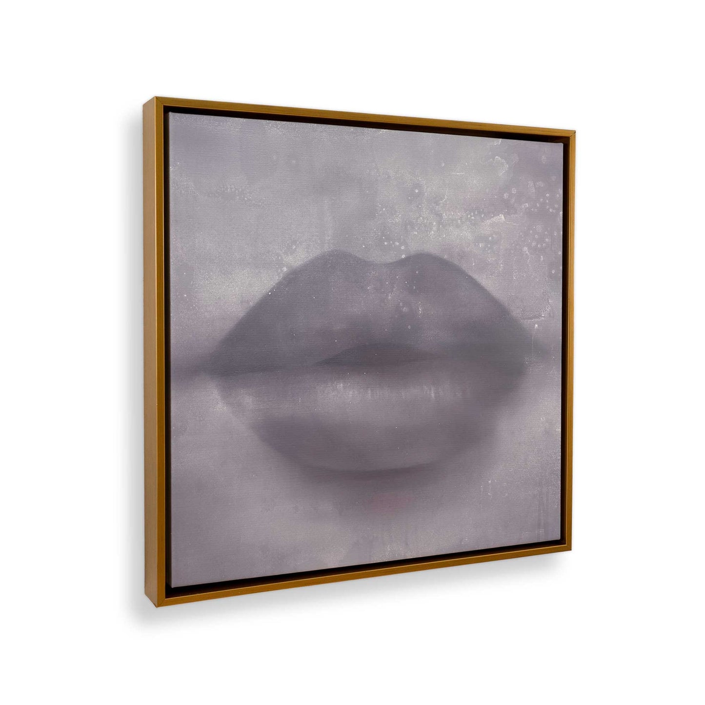 [Color:Polished Gold], Picture of art in a Polished Gold frame at an angle