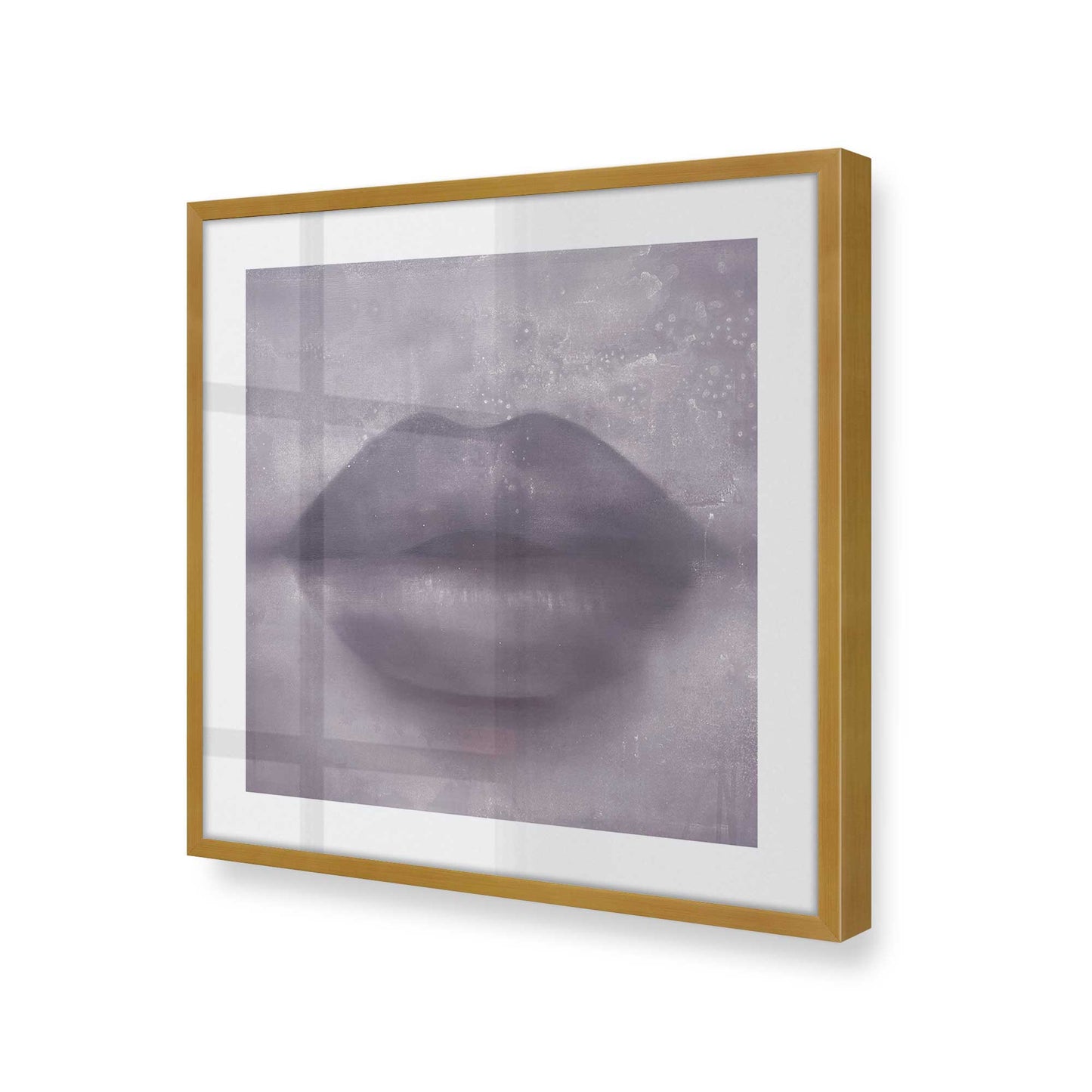 [Color:Polished Gold], Picture of art in a Polished Gold frame at an angle