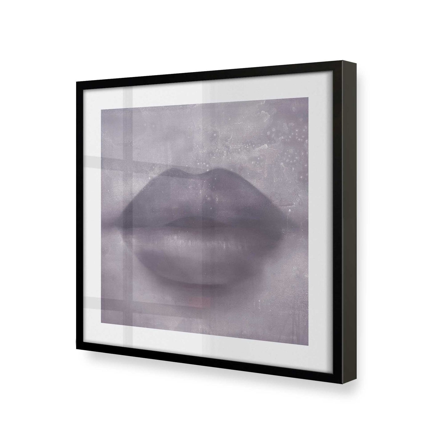 [Color:Satin Black], Picture of art in a Satin Black frame at an angle