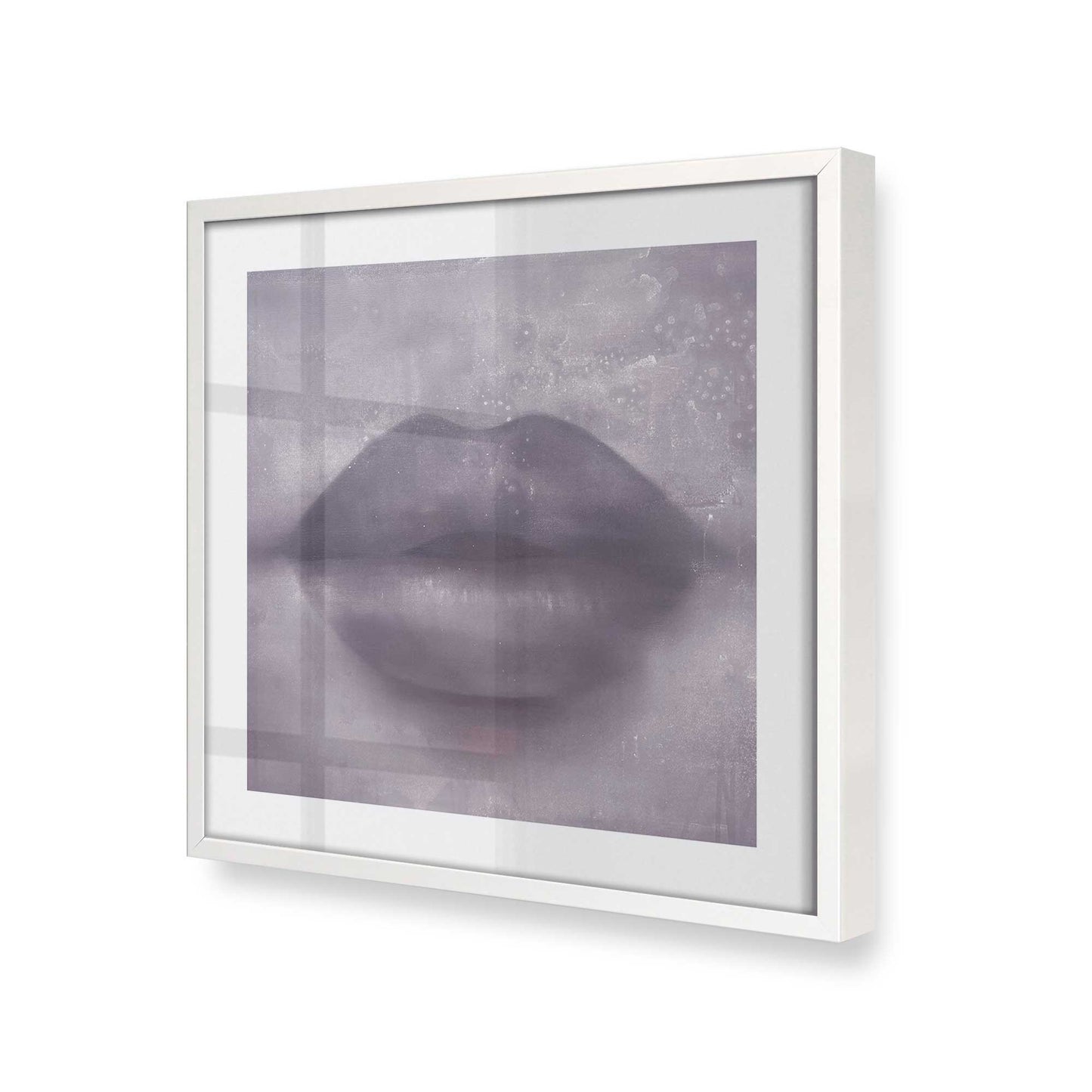 [Color:Opaque White], Picture of art in a Opaque White frame at an angle