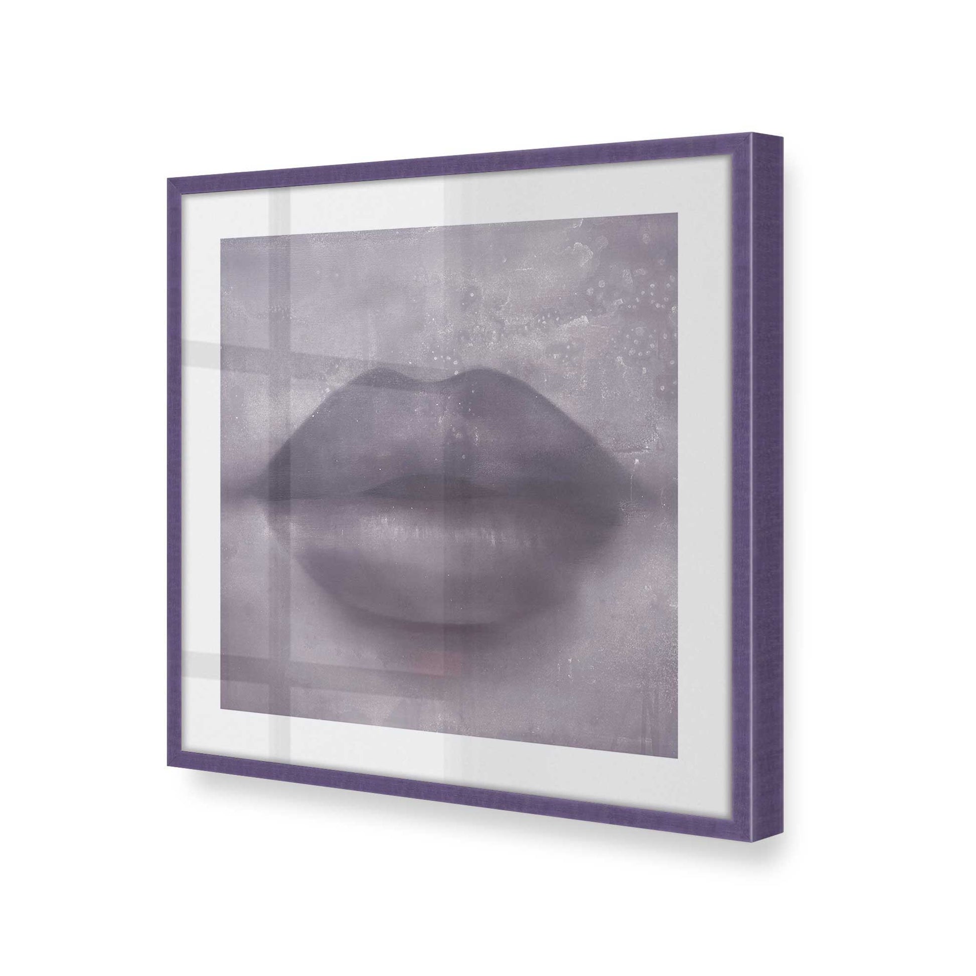 [Color:Purple Iris], Picture of art in a Purple Iris frame at an angle