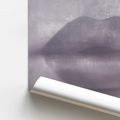 Whispered Kiss Purple Promotional Rolled Print