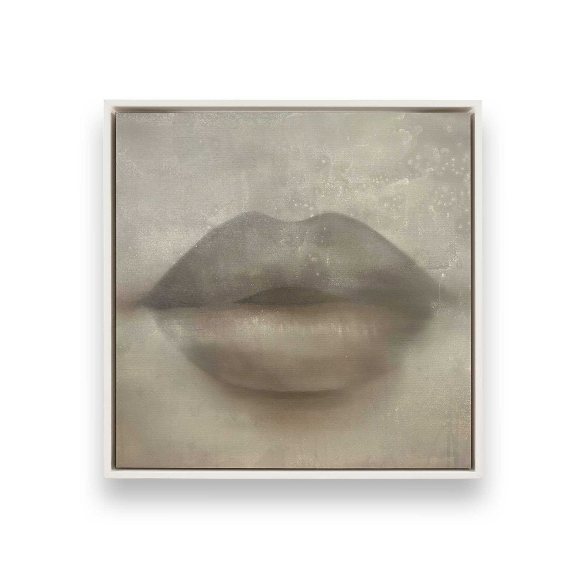 [Color:Opaque White], Picture of art in a White frame