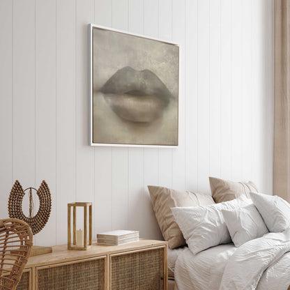 Whispered Kiss Sepia Print on Canvas