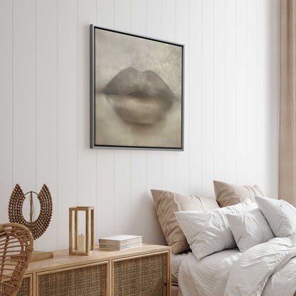 Whispered Kiss Sepia Print on Canvas