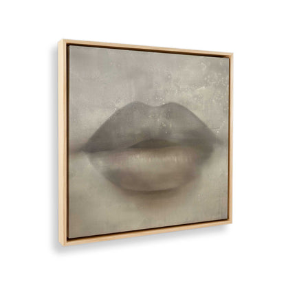 [Color:American Maple], Picture of art in a American Maple frame at an angle