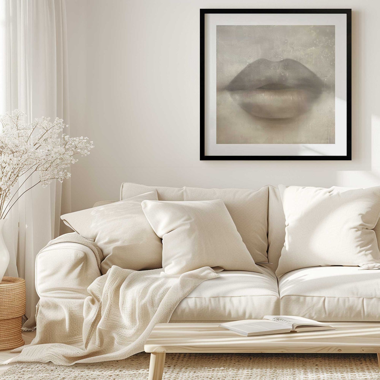 Whispered Kiss Sepia Print