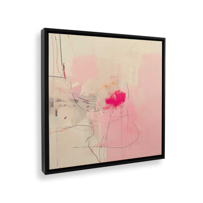 [Color:Satin Black], Picture of art in a Satin Black frame at an angle