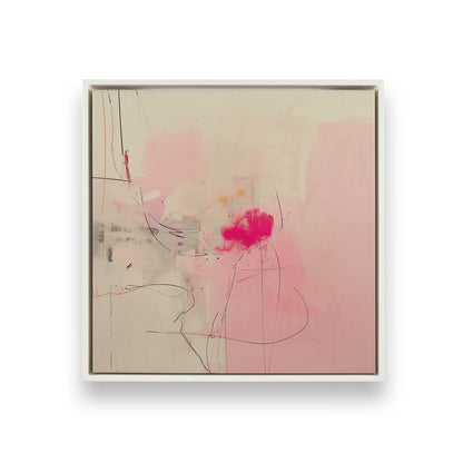 [Color:Opaque White], Picture of art in a White frame