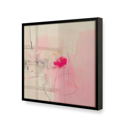 [Color:Satin Black], Picture of art in a Satin Black frame at an angle