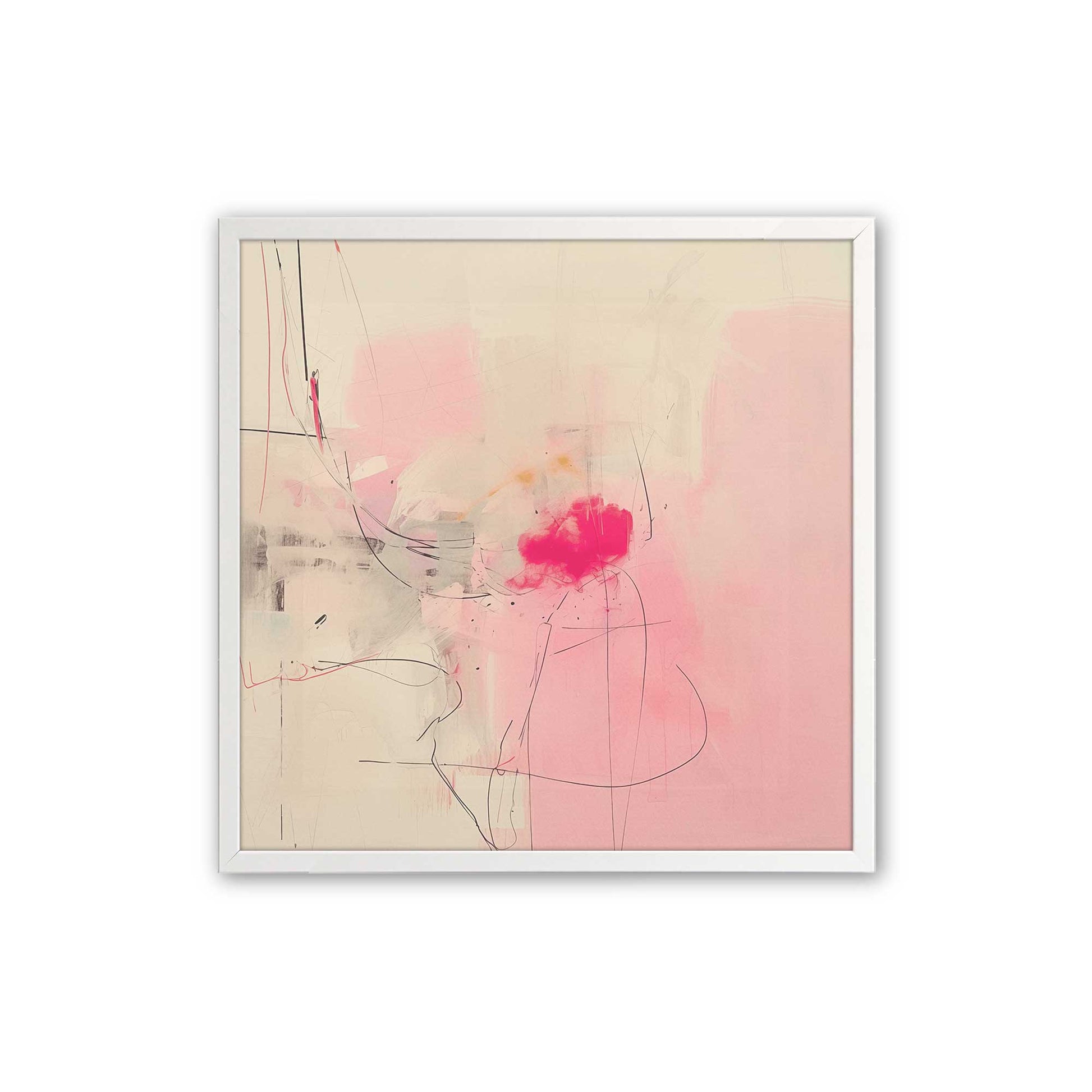 [Color:Opaque White], Picture of art in a Opaque White frame