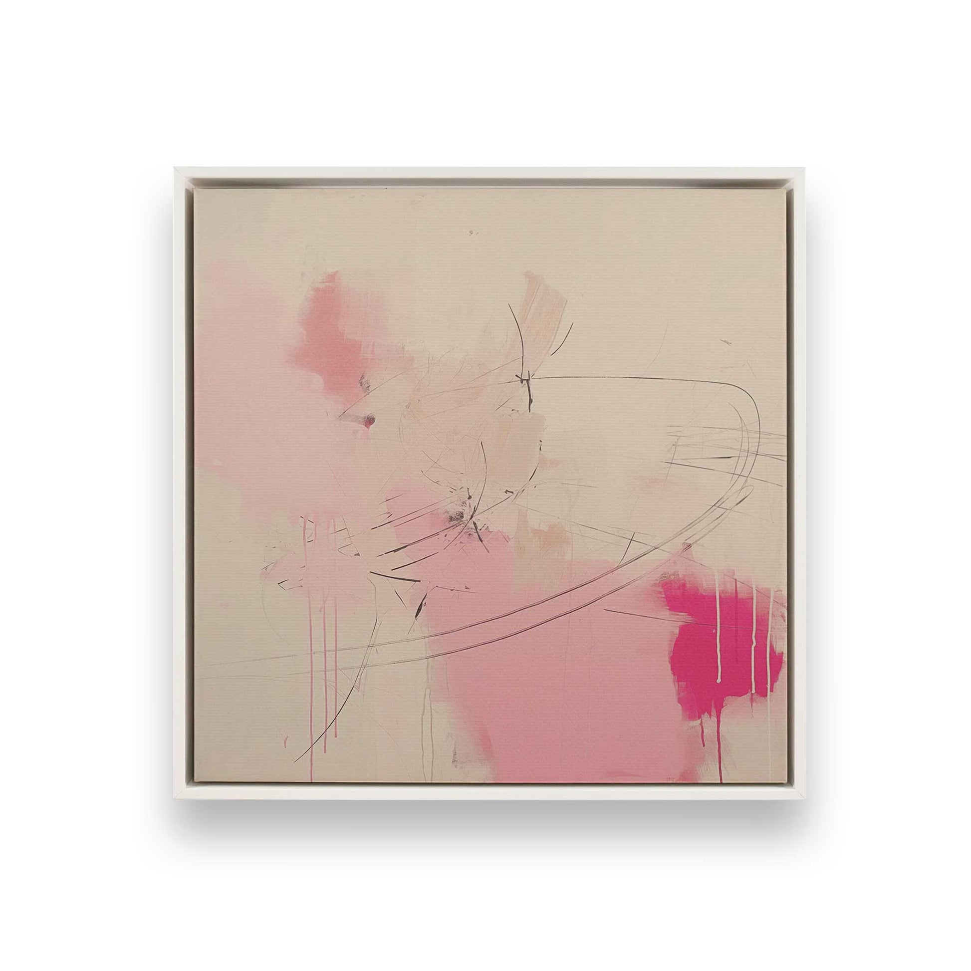 [Color:Opaque White], Picture of art in a White frame