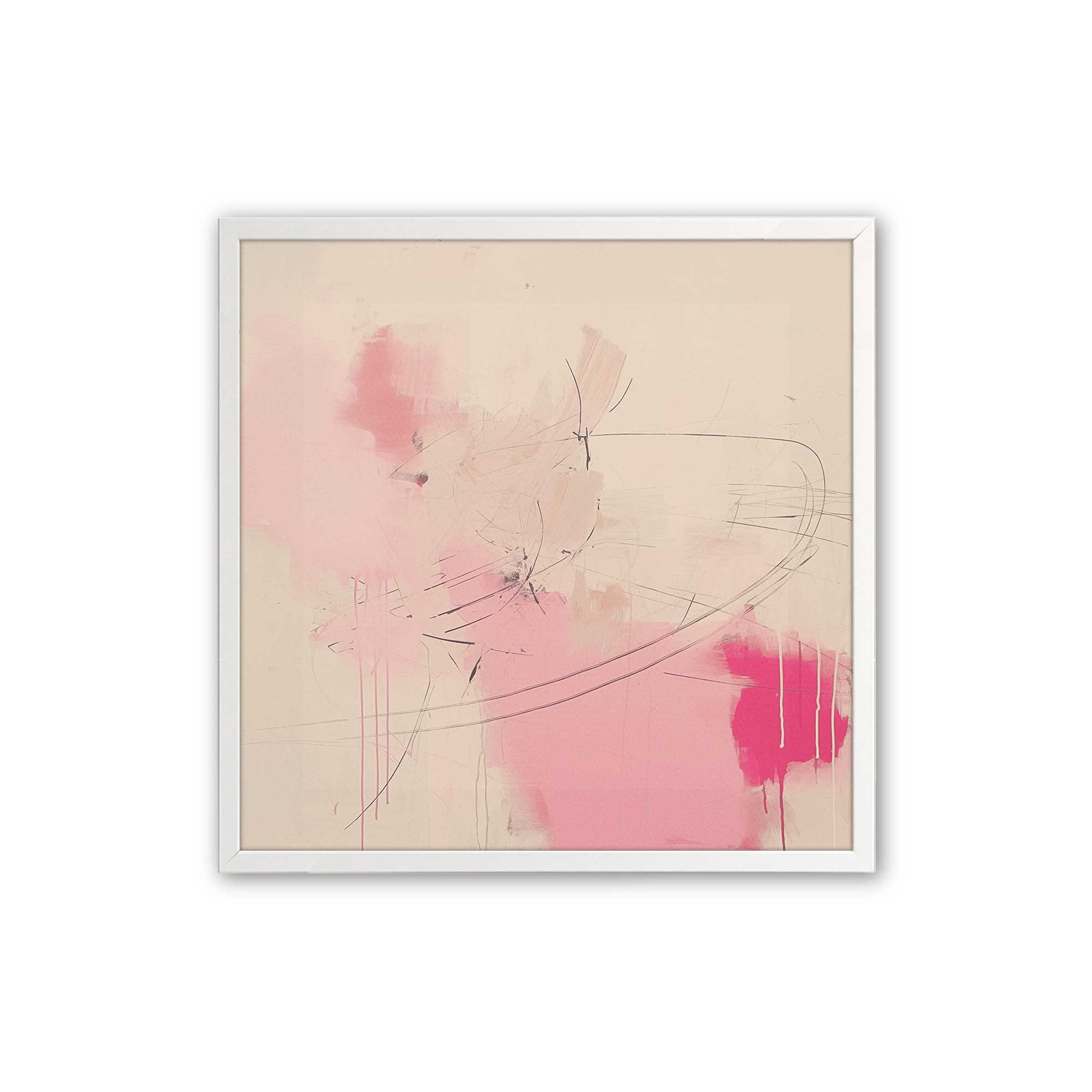 [Color:Opaque White], Picture of art in a Opaque White frame