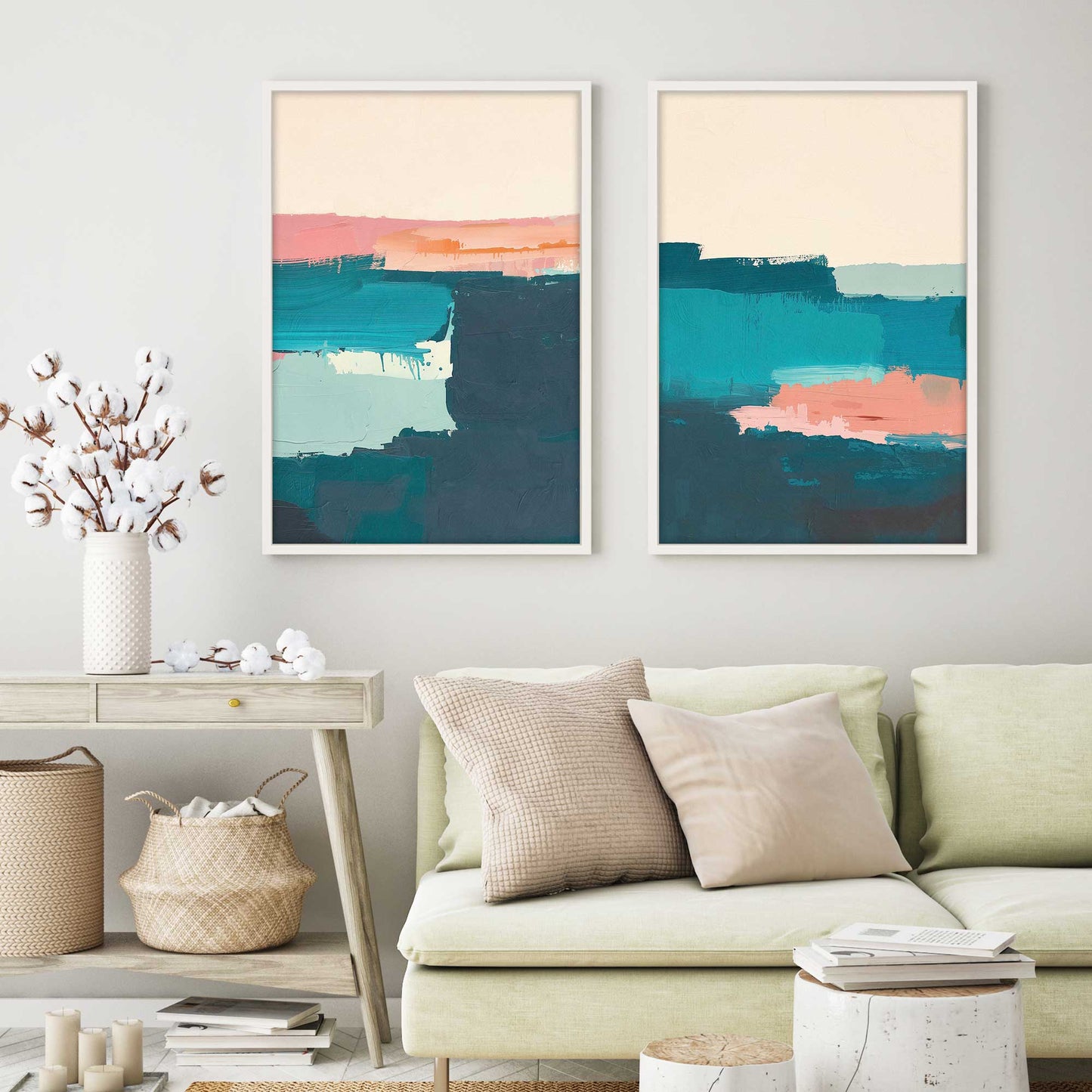 Azure Reverie Set of 2 Print on Archival Matte Paper