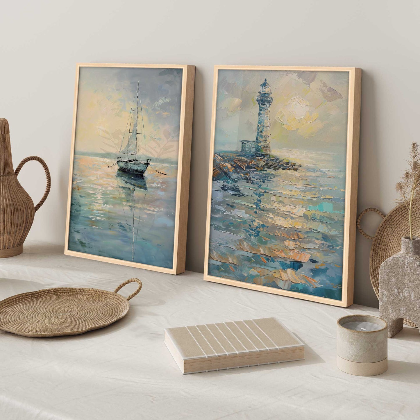 Harbor Glow Set of 2 Print on Archival Matte Paper