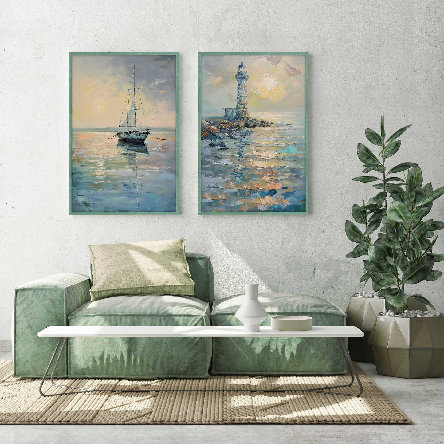 Harbor Glow Set of 2 Print on Archival Matte Paper