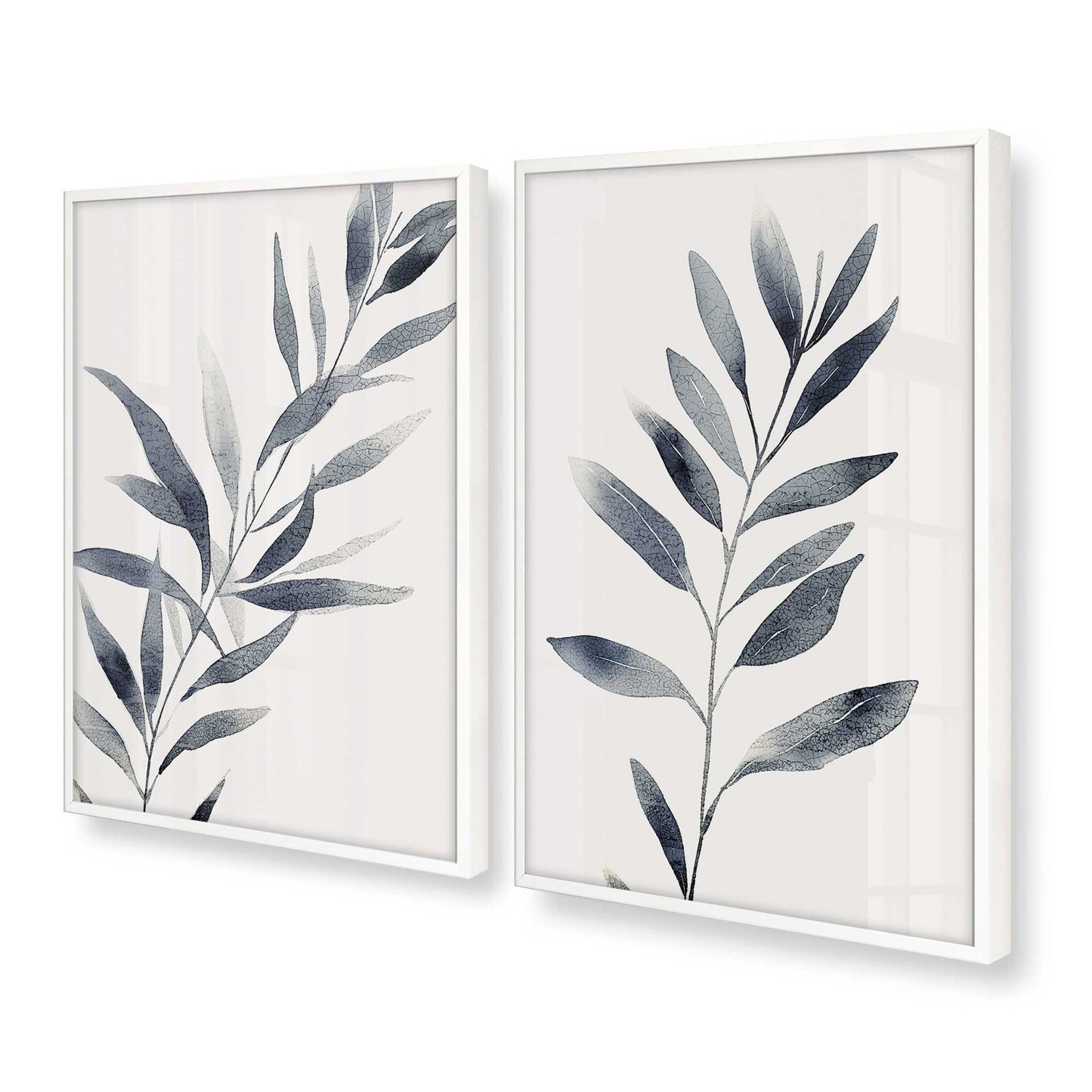 [Color:Opaque White] Picture of art in a Opaque White frame at an angle