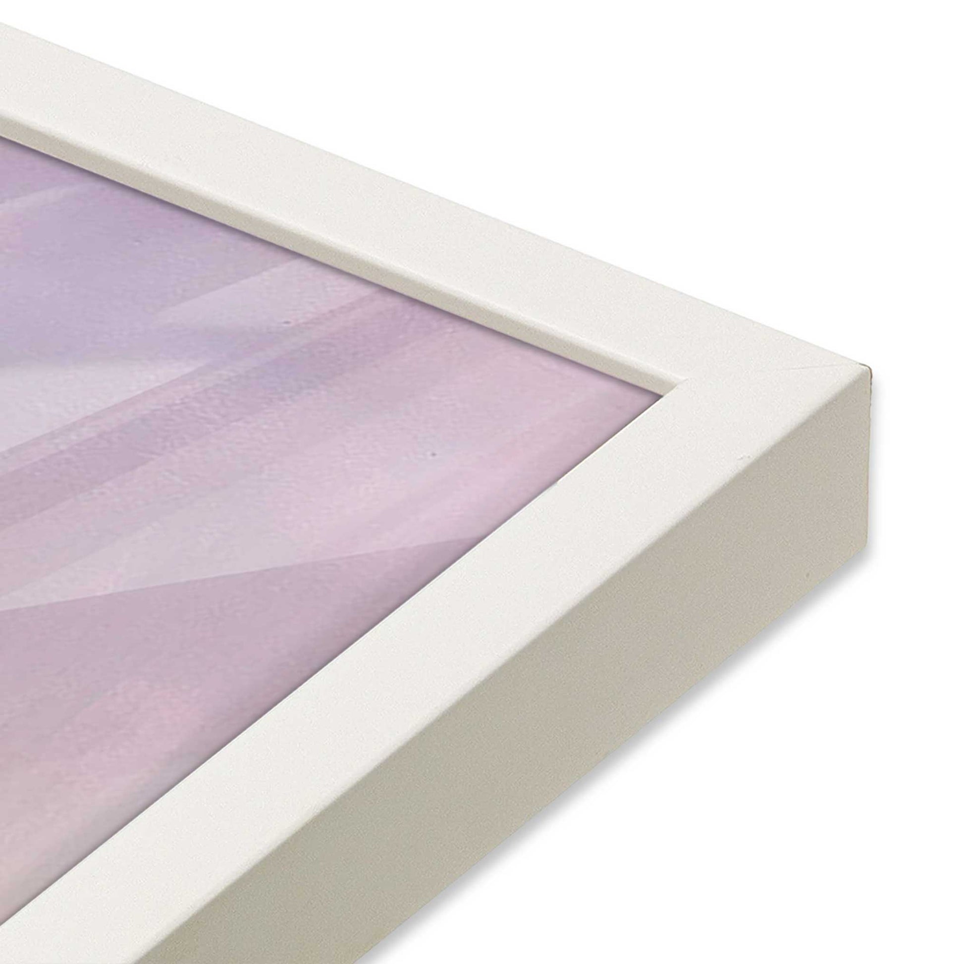 [Color:Opaque White] Picture of art in a Opaque White frame of the corner