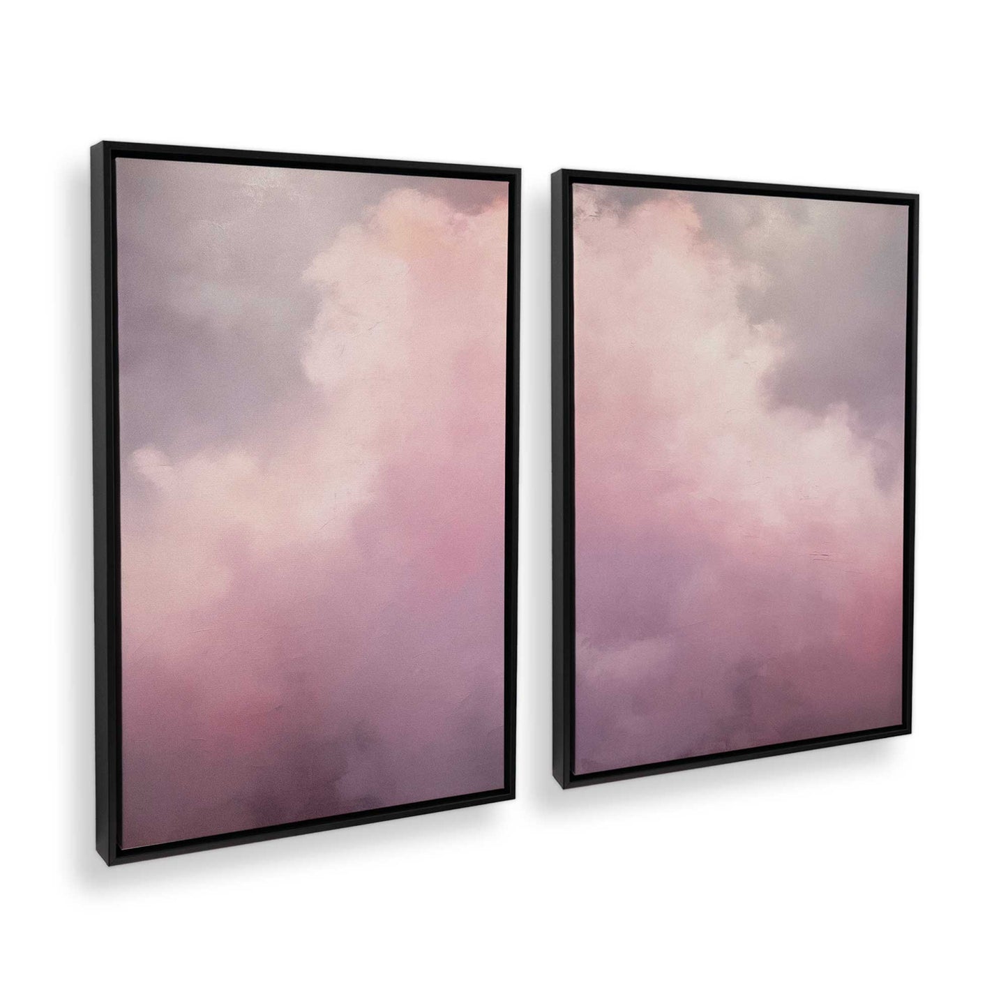 [Color:Satin Black] Picture of art in a Satin Black frame at an angle